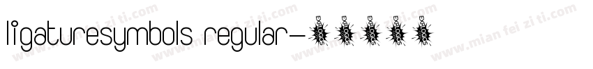 ligaturesymbols regular字体转换